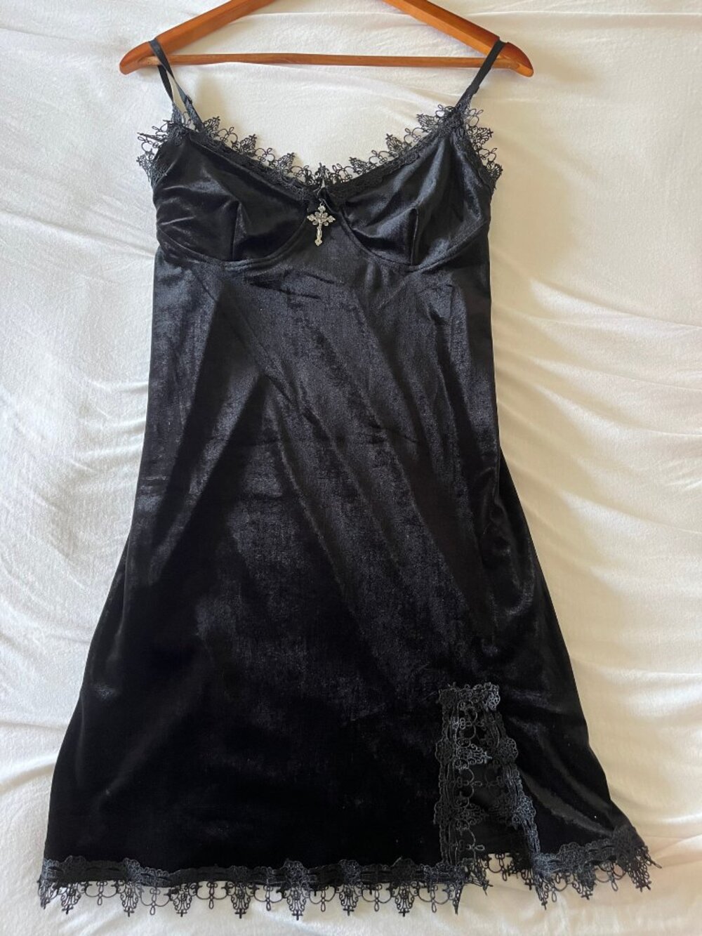 Black Velvet Dress M